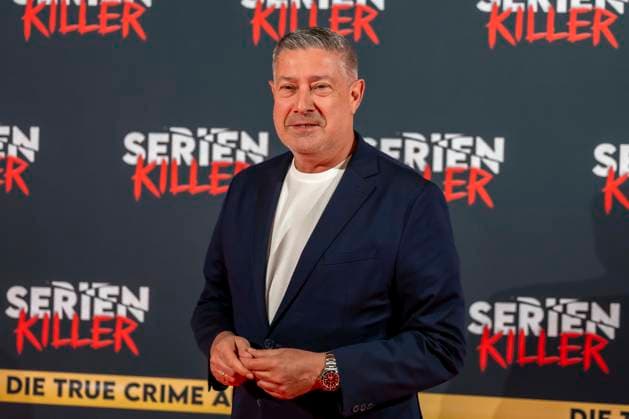 ABB SERIENKILLER Joachim Llambi juror and presenter, guest at the opening of the True Crime exhibition Serien Killer on 07 05 2026 in Cologne Ehrenfeld NRW Germany