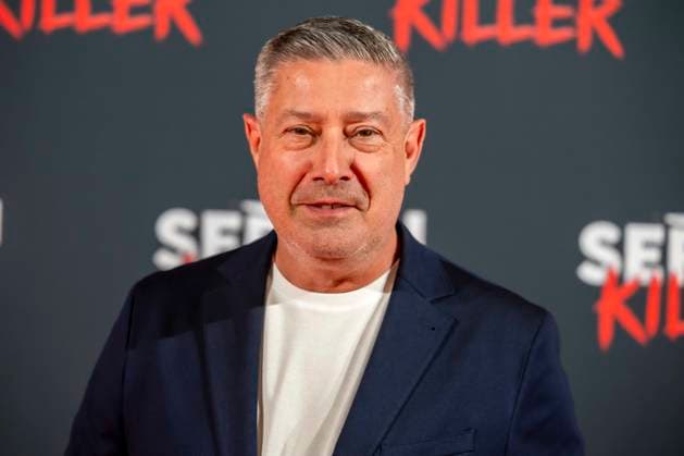 ABB SERIENKILLER Joachim Llambi juror and presenter, guest at the opening of the True Crime exhibition Serien Killer on 07 05 2026 in Cologne Ehrenfeld NRW Germany