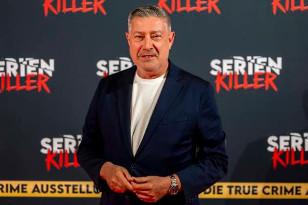 ABB SERIENKILLER Joachim Llambi juror and presenter, guest at the opening of the True Crime exhibition Serien Killer on 07 05 2026 in Cologne Ehrenfeld NRW Germany