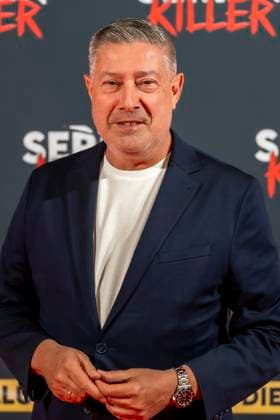 ABB SERIENKILLER Joachim Llambi juror and presenter, guest at the opening of the True Crime exhibition Serien Killer on 07 05 2026 in Cologne Ehrenfeld NRW Germany