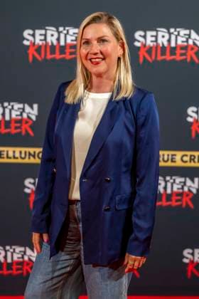 ABB SERIENKILLER Alexsandra Bechtel Moderator at the opening of the True Crime exhibition Serien Killer on 07 05 2026 in Cologne Ehrenfeld NRW Germany