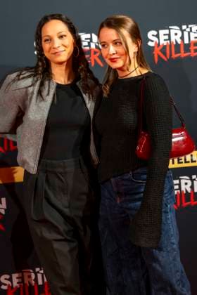 ABB SERIAL KILLER Shaolyn Fernandez Julia Wiedemann Actresses as guests at the opening of the True Crime exhibition Serial Killer on 07 05 2026 in Cologne Ehrenfeld NRW Germany