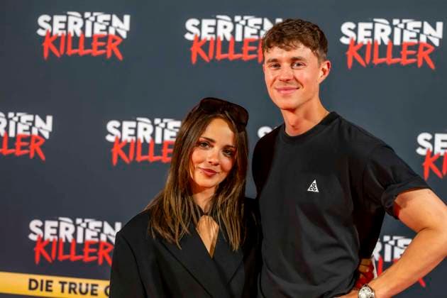 ABB SERIENKILLER Antonia Kolano Robin Schick Actor at the opening of the True Crime exhibition Serien Killer on 07 05 2026 in Cologne Ehrenfeld NRW Germany