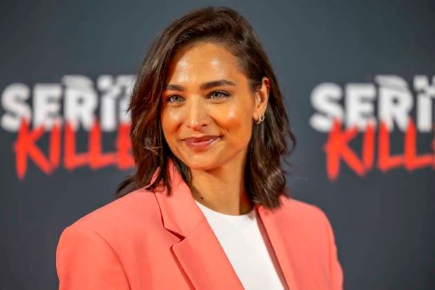 ABB SERIENKILLER Amira Aly presenter at the opening of the True Crime exhibition Serien Killer on 07 05 2026 in Cologne Ehrenfeld NRW Germany