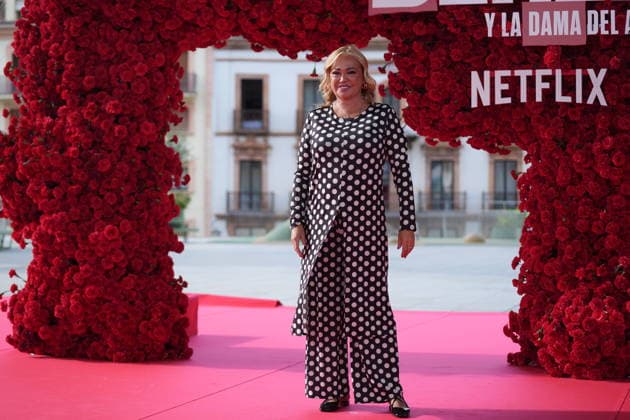 Global Premiere of Berlin and Netflixs La Dama del Armino The presenter Belén Estéban poses on the red carpet at the Global Premiere of Berlin and Netflixs La Dama del Armino A 08 May 2026, in Seville Andalusia, Spain The global premiere of the second season of the spin off of La casa de papel , entitled Berlin and La dama del armino , which takes place this Friday and Saturday, will host several outstanding events in Seville 08 MAY 2026 María José Ló Sevilla Andalucia, Espana Sevilla Andalucia, Espana Espana Espana  Copyright: xMariaxJosÃ xLopezx 7508980