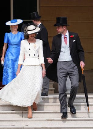The Prince and Princess of Wales attend a Garden Party The Prince and Princess of Wales attend a Garden Party to celebrate frontline workers from across the United Kingdom, at Buckingham Palace, London, UK, on the 8th May 2026. Picture by Aaron Chown WPA-Pool London Buckingham Palace London United Kingdom  WHA-0817