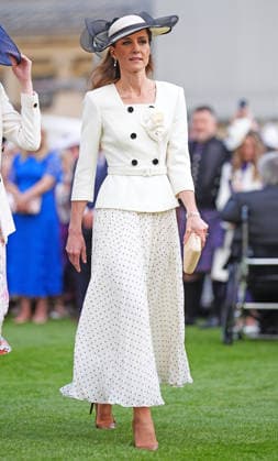 The Prince and Princess of Wales attend a Garden Party The Prince and Princess of Wales attend a Garden Party to celebrate frontline workers from across the United Kingdom, at Buckingham Palace, London, UK, on the 8th May 2026. Picture by Aaron Chown WPA-Pool London Buckingham Palace London United Kingdom  WHA-0817