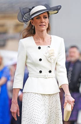The Prince and Princess of Wales attend a Garden Party The Prince and Princess of Wales attend a Garden Party to celebrate frontline workers from across the United Kingdom, at Buckingham Palace, London, UK, on the 8th May 2026. Picture by Aaron Chown WPA-Pool London Buckingham Palace London United Kingdom  WHA-0817