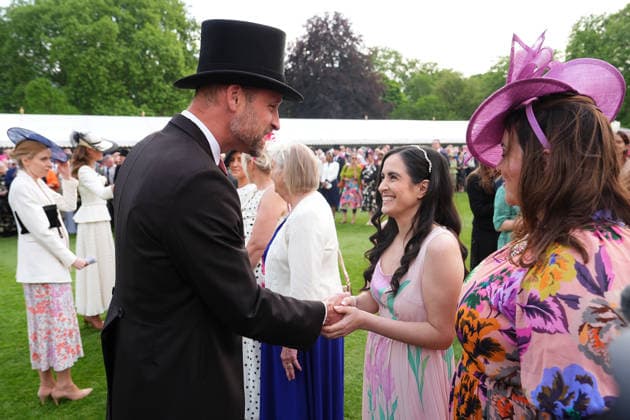 The Prince and Princess of Wales attend a Garden Party The Prince and Princess of Wales attend a Garden Party to celebrate frontline workers from across the United Kingdom, at Buckingham Palace, London, UK, on the 8th May 2026. Picture by Aaron Chown WPA-Pool London Buckingham Palace London United Kingdom  WHA-0817
