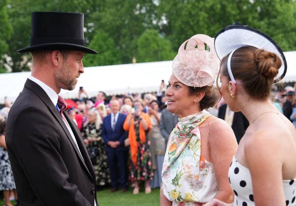 The Prince and Princess of Wales attend a Garden Party The Prince and Princess of Wales attend a Garden Party to celebrate frontline workers from across the United Kingdom, at Buckingham Palace, London, UK, on the 8th May 2026. Picture by Aaron Chown WPA-Pool London Buckingham Palace London United Kingdom  WHA-0817