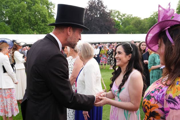 The Prince and Princess of Wales attend a Garden Party The Prince and Princess of Wales attend a Garden Party to celebrate frontline workers from across the United Kingdom, at Buckingham Palace, London, UK, on the 8th May 2026. Picture by Aaron Chown WPA-Pool London Buckingham Palace London United Kingdom  WHA-0817