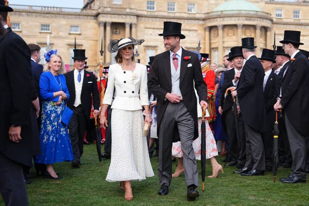 The Prince and Princess of Wales attend a Garden Party The Prince and Princess of Wales attend a Garden Party to celebrate frontline workers from across the United Kingdom, at Buckingham Palace, London, UK, on the 8th May 2026. Picture by Aaron Chown WPA-Pool London Buckingham Palace London United Kingdom  WHA-0817