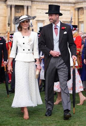 The Prince and Princess of Wales attend a Garden Party The Prince and Princess of Wales attend a Garden Party to celebrate frontline workers from across the United Kingdom, at Buckingham Palace, London, UK, on the 8th May 2026. Picture by Aaron Chown WPA-Pool London Buckingham Palace London United Kingdom  WHA-0817
