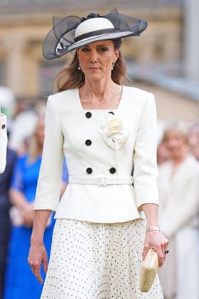 The Prince and Princess of Wales attend a Garden Party The Prince and Princess of Wales attend a Garden Party to celebrate frontline workers from across the United Kingdom, at Buckingham Palace, London, UK, on the 8th May 2026. Picture by Aaron Chown WPA-Pool London Buckingham Palace London United Kingdom  WHA-0817