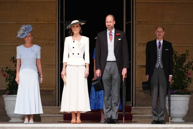 Royal Garden Party at Buckingham Palace (Left to right) the Duchess of Edinburgh, Princess of Wales, Prince of Wales and Duke of Edinburgh during a Royal Garden Party at Buckingham Palace, London, to celebrate frontline workers from across the United Kingdom and recognise the dedication and contribution of those who serve their communities through volunteering, supporting charitable causes and working for emergency services. Picture date: Friday May 8, 2026., Credit:Aaron Chown PA ROTA - B68 Avalon UK, London  Copyright: xAaronxChownx xPAxROTAx-xB68x xAvalonx 1097414267