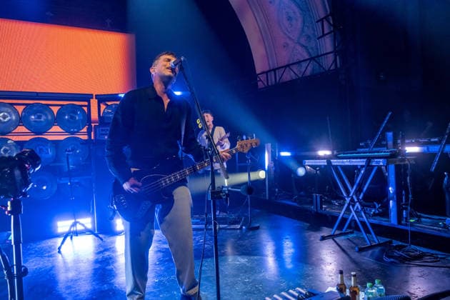 The band Sportfreunde Stiller with Peter Brugger, Florian Weber and Rüdiger Linhof during their concert at Haus Auensee in Leipzig on May 8, 2026 The recordings were made as part of the current 30 wonderful years tour 2026 of the Munich indie rock band Sportfreunde Stiller 2026