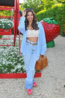VIP event in the strawberry park Eva Benetatou on the occasion of the VIP event in the strawberry park on 08 05 2026 at the adventure farm Gertrudenhof in Hürth 20260508MWI119942