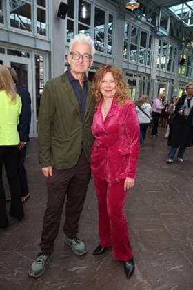 Actor Dominic Raake with colleague Marion Kracht, who is directing this play, premiere party of the comedy 53 Sundays with prominent guests at the Komödie Winterhuder Fährhaus, Hamburg 8 5 2026