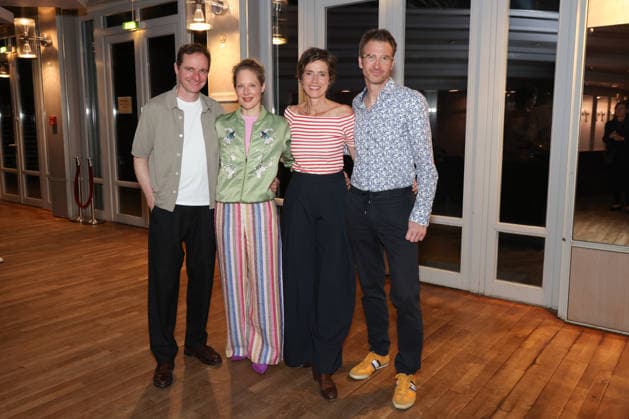 The ensemble at the premiere party Maik Solbach, Tessa Mittelstaedt, Julia Bremermann and Heiko Ruprecht, premiere party of the comedy 53 Sundays with prominent guests at the Komödie Winterhuder Fährhaus, Hamburg 8 5 2026