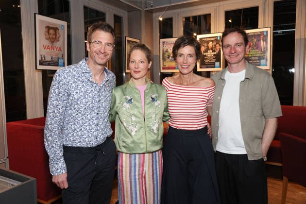 The ensemble at the premiere party Heiko Ruprecht, Tessa Mittelstaedt, Julia Bremermann and Maik Solbach, premiere party of the comedy 53 Sundays with prominent guests at the Komödie Winterhuder Fährhaus, Hamburg 8 5 2026