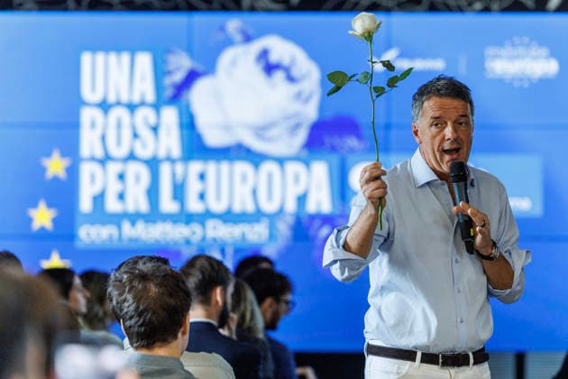 News Bilder des Tages May 9, 2026, Rome, Italia, Italy: Matteo Renzi during Italia Viva s A Rose for Europe initiative on the occasion of Europe Day, Rome, May 9, 2026 *** Local Caption *** Matteo Renzi durante lÃ¢â‚¬â ¢iniziativa di Italia Viva Ã¢â‚¬oeUna Rosa per lÃ¢â‚¬â ¢EuropaÃ¢â‚¬Â? in occasione della Festa dell Europa,Roma 09 05 2026 Rome Italy  - ZUMAa289 20260509_zia_a289_002 Copyright: xFrancescoxFotiax xAgfx