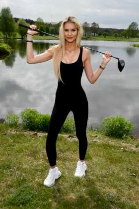 ABB PROMIGOLF Jenice Saengerin as guest at the first charity celebrity AM golf tournament for the benefit of Kinderwohl Berlin and Geka e V at the Golf und Country Club am Motzener See in Mittenwalde Brandenburg on 09 05 2026 Brandenburg Germany