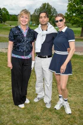 ABB PROMIGOLF Nana Kuckuck Tumur Uelker actor with Rebecca Kunikowski as guests at the first charity celebrity AM golf tournament for the benefit of Kinderwohl Berlin and Geka e V at the Golf and Country Club am Motzener See in Mittenwalde Brandenburg on 09 05 2026 Brandenburg Germany