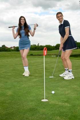 ABB PROMIGOLF Klaudia with K and Rebecca Kunikowski host the first charity celebrity AM golf tournament for the benefit of Kinderwohl Berlin and Geka e V at the Golf und Country Club am Motzener See in Mittenwalde Brandenburg on 09 05 2026 Brandenburg Germany