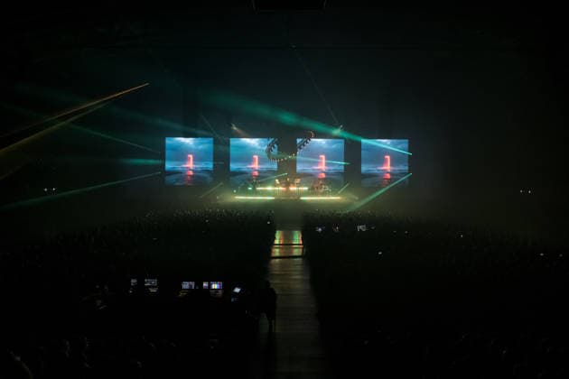 Christopher von Deylen aka Schiller during the opening concert of EUPHORIA In Surround Sound The Arena Tour 2026 on May 9, 2026 at the QUARTERBACK Immobilien ARENA in Leipzig The current tour presents the new album Euphoria with an immersive light and surround show Schiller 2026