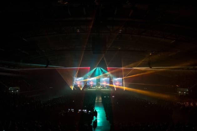 Christopher von Deylen aka Schiller during the opening concert of EUPHORIA In Surround Sound The Arena Tour 2026 on May 9, 2026 at the QUARTERBACK Immobilien ARENA in Leipzig The current tour presents the new album Euphoria with an immersive light and surround show Schiller 2026
