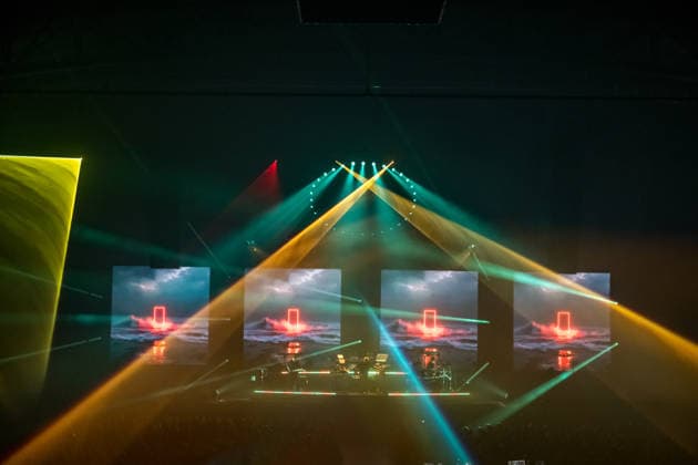 Christopher von Deylen aka Schiller during the opening concert of EUPHORIA In Surround Sound The Arena Tour 2026 on May 9, 2026 at the QUARTERBACK Immobilien ARENA in Leipzig The current tour presents the new album Euphoria with an immersive light and surround show Schiller 2026