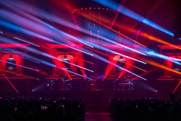 Christopher von Deylen aka Schiller during the opening concert of EUPHORIA In Surround Sound The Arena Tour 2026 on May 9, 2026 at the QUARTERBACK Immobilien ARENA in Leipzig The current tour presents the new album Euphoria with an immersive light and surround show Schiller 2026