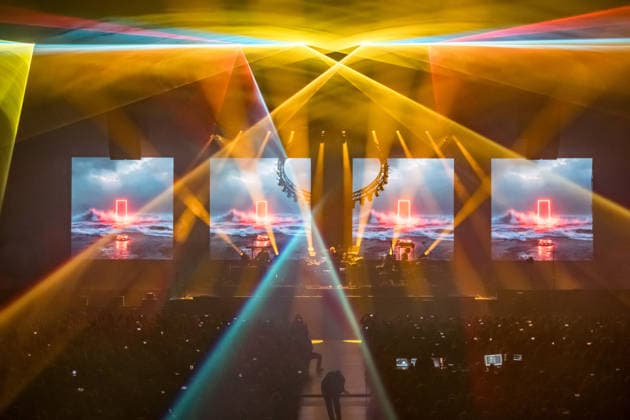 Christopher von Deylen aka Schiller during the opening concert of EUPHORIA In Surround Sound The Arena Tour 2026 on May 9, 2026 at the QUARTERBACK Immobilien ARENA in Leipzig The current tour presents the new album Euphoria with an immersive light and surround show Schiller 2026