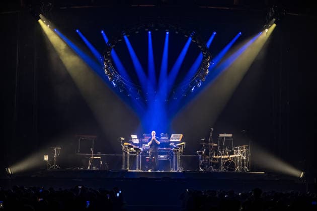Christopher von Deylen aka Schiller during the opening concert of EUPHORIA In Surround Sound The Arena Tour 2026 on May 9, 2026 at the QUARTERBACK Immobilien ARENA in Leipzig The current tour presents the new album Euphoria with an immersive light and surround show Schiller 2026