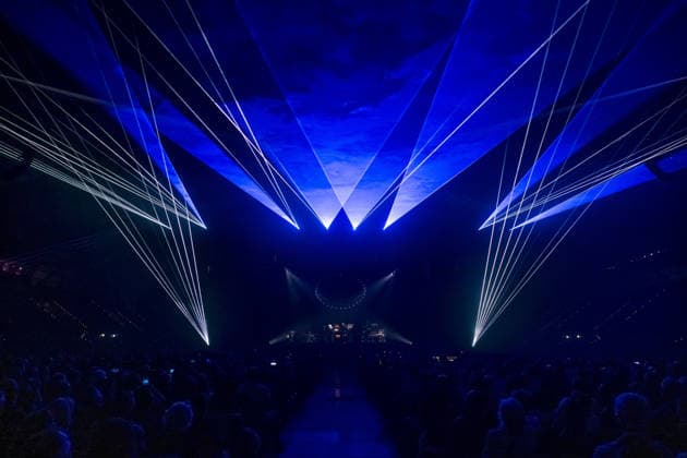 Christopher von Deylen aka Schiller during the opening concert of EUPHORIA In Surround Sound The Arena Tour 2026 on May 9, 2026 at the QUARTERBACK Immobilien ARENA in Leipzig The current tour presents the new album Euphoria with an immersive light and surround show Schiller 2026