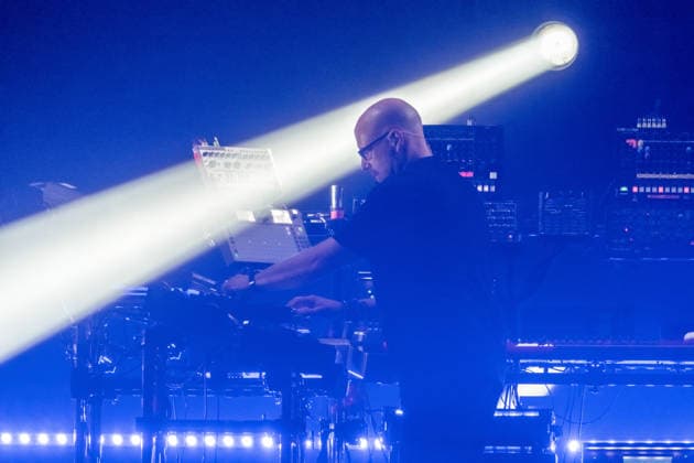 Christopher von Deylen aka Schiller during the opening concert of EUPHORIA In Surround Sound The Arena Tour 2026 on May 9, 2026 at the QUARTERBACK Immobilien ARENA in Leipzig The current tour presents the new album Euphoria with an immersive light and surround show Schiller 2026