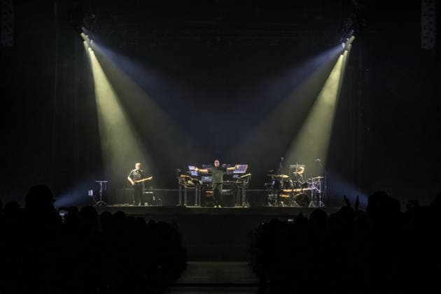 Christopher von Deylen aka Schiller during the opening concert of EUPHORIA In Surround Sound The Arena Tour 2026 on May 9, 2026 at the QUARTERBACK Immobilien ARENA in Leipzig The current tour presents the new album Euphoria with an immersive light and surround show Schiller 2026