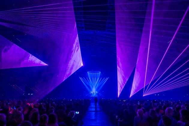 Christopher von Deylen aka Schiller during the opening concert of EUPHORIA In Surround Sound The Arena Tour 2026 on May 9, 2026 at the QUARTERBACK Immobilien ARENA in Leipzig The current tour presents the new album Euphoria with an immersive light and surround show Schiller 2026