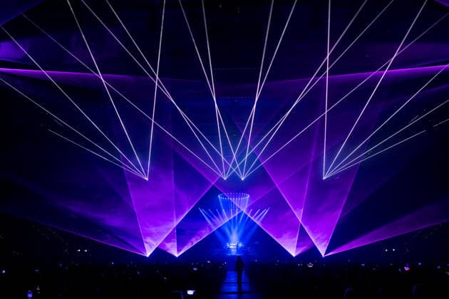 Christopher von Deylen aka Schiller during the opening concert of EUPHORIA In Surround Sound The Arena Tour 2026 on May 9, 2026 at the QUARTERBACK Immobilien ARENA in Leipzig The current tour presents the new album Euphoria with an immersive light and surround show Schiller 2026
