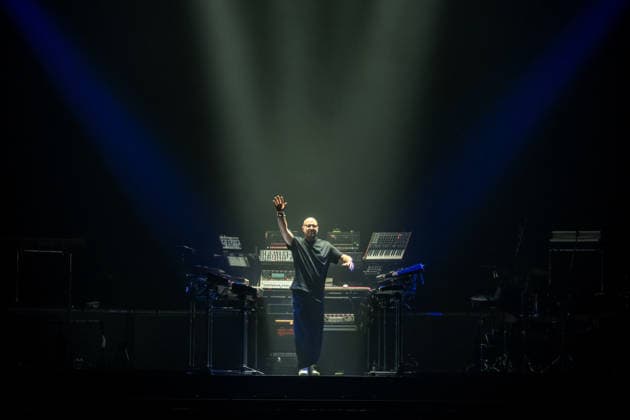Christopher von Deylen aka Schiller during the opening concert of EUPHORIA In Surround Sound The Arena Tour 2026 on May 9, 2026 at the QUARTERBACK Immobilien ARENA in Leipzig The current tour presents the new album Euphoria with an immersive light and surround show Schiller 2026