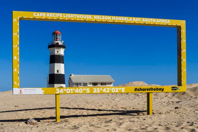 Südafrika ? Port Elizabeth, Leuchtturm im Naturschutzgebiet Cape Recife South Africa - Port Elizabeth, Lighthouse at the Cape Recife Nature Reserve (License=RM) Copyright: xZoonar.com RalfxLevcx 25028504