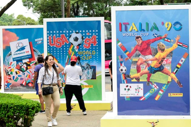 FIFA World Cup Panini Collectible Album Exhibition Fans attending the FIFA World Cup Panini Collectible Album Exhibition on Paseo de la Reforma Avenue.on May 9, 2026 in Mexico City, Mexico. (Photo by Luis Barron Eyepix Group) Copyright: xLuisxBarronx xEyepixxGroupx LB_09052026_183550