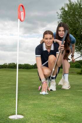 ABB PROMIGOLF Rebecca Kunikowski and Klaudia Giez as guests at the first charity celebrity AM golf tournament for the benefit of Kinderwohl Berlin and Geka e V at the Golf und Country Club am Motzener See in Mittenwalde Brandenburg on 09 05 2026 Brandenburg Germany