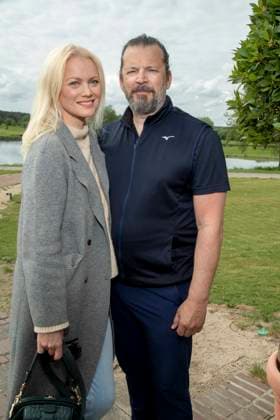 ABB PROMIGOLF Franziska Knuppe with husband Christian Moestl as guests at the first charity celebrity AM golf tournament for the benefit of Kinderwohl Berlin and Geka e V at the Golf und Country Club am Motzener See in Mittenwalde Brandenburg on 09 05 2026 Brandenburg Germany