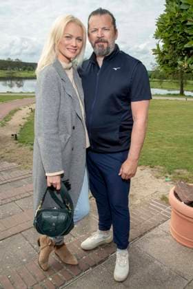 ABB PROMIGOLF Franziska Knuppe with husband Christian Moestl as guests at the first charity celebrity AM golf tournament for the benefit of Kinderwohl Berlin and Geka e V at the Golf und Country Club am Motzener See in Mittenwalde Brandenburg on 09 05 2026 Brandenburg Germany