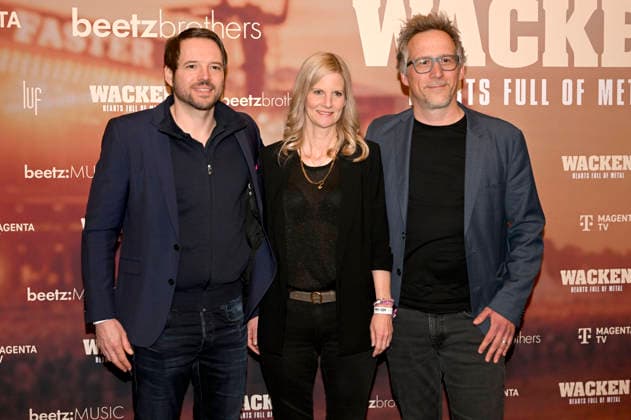 Daniel Guhl, Dorothea Jacob and guest at the premiere of the Magenta TV documentary Wacken Hearts Full of Metal at the DOK fest Munich 2026 in the Deutsches Theater Munich, 09 05 2026 Foto:xR.xHeinex xFuturexImagex wacken_6502