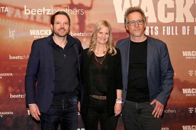 Daniel Guhl, Dorothea Jacob and guest at the premiere of the Magenta TV documentary Wacken Hearts Full of Metal at the DOK fest Munich 2026 in the Deutsches Theater Munich, 09 05 2026 Foto:xR.xHeinex xFuturexImagex wacken_6503