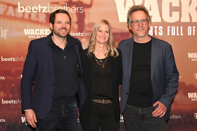 Daniel Guhl, Dorothea Jacob and guest at the premiere of the Magenta TV documentary Wacken Hearts Full of Metal at the DOK fest Munich 2026 in the Deutsches Theater Munich, 09 05 2026 Foto:xR.xHeinex xFuturexImagex wacken_6504