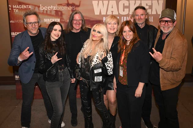 Guest, Jennifer Haben, Thomas Jensen, Doro Pesch, Cordula Kablitz Post, Adele Kohout, Holger Hübner and Christian Beetz at the premiere of the Magenta TV documentary Wacken Hearts Full of Metal at the DOK fest München 2026 in the Deutsches Theater Munich, 09 05 2026 Foto:xR.xHeinex xFuturexImagex wacken_6505