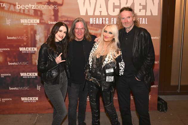 Jennifer Haben, Thomas Jensen, Doro Pesch and Holger Hübner at the premiere of the Magenta TV documentary Wacken Hearts Full of Metal at the DOK fest München 2026 in the Deutsches Theater Munich, 09 05 2026 Foto:xR.xHeinex xFuturexImagex wacken_6509
